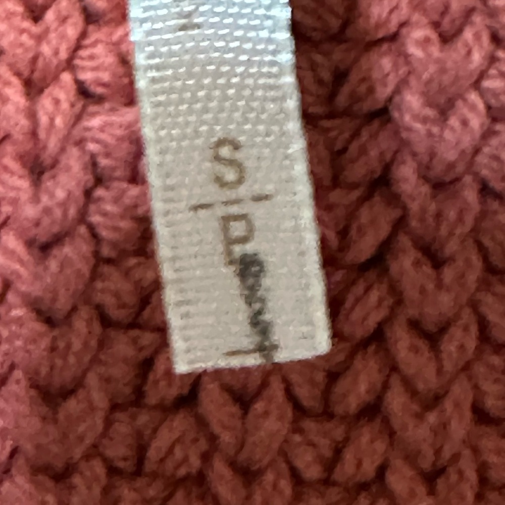FREE PEOPLE Nightingale Cardigan in Rosette (blush pink) oversized sweater Small - Picture 9 of 10
